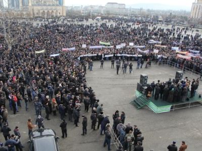 Митинг в Грозном