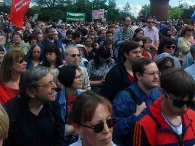 На митинге в защиту науки и образования, Москва, 6.6.15. Фото: facebook.com/varfolomeev