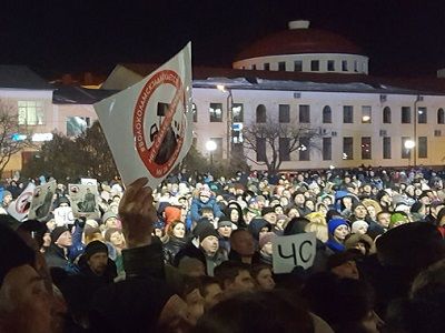 Митинг в Волоколамске. Фото: vk.com/protiv.yadrovo