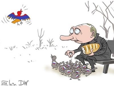 Армения - в свободном полете. Рис. С.Елкина, иллюстрация: dw.com