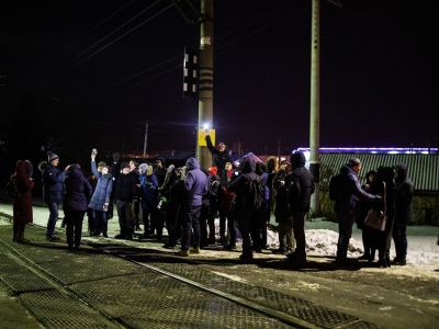 Акция в поддержку осужденных по делу "Сети", Пенза, 10.02.20. Фото: Давид Френкель