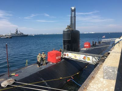 Американская подводная лодка Santa Fe на базе HMAS Stirling Королевского австралийского военно-морского флота. Источник: flickr.com