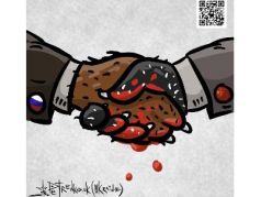 Самые большие диктатуры решили дружить концлагерями. Карикатура А.Петренко: t.me/PetrenkoAndryi